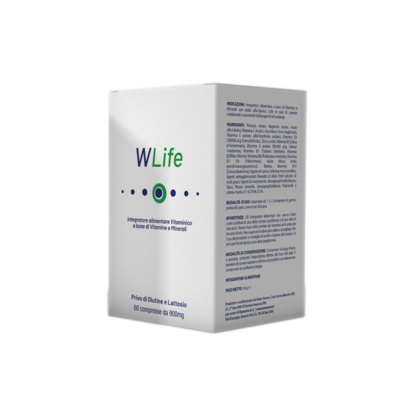WLIFE Integratore Alimentare per Benessere Generale 60 Compresse WLIFE Integratore Alimentare per Benessere Generale 60 Compresse