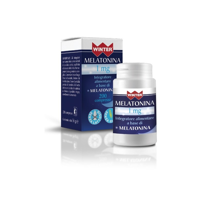 Winter Melatonina 1 mg Integratore per Sonno 200 Compresse Winter Melatonina 1 mg Integratore per Sonno 200 Compresse
