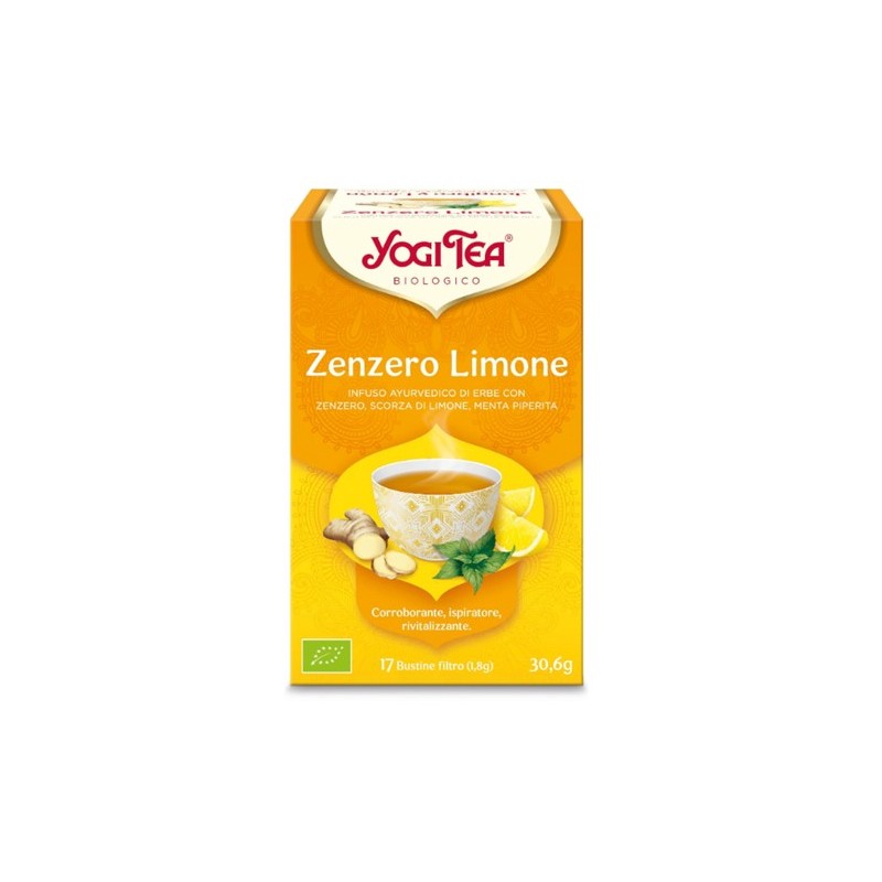 Yogi Tea Zenzero Limone Infuso Biologico Digestivo 17 Bustine Yogi Tea Zenzero Limone Infuso Biologico Digestivo 17 Bustine