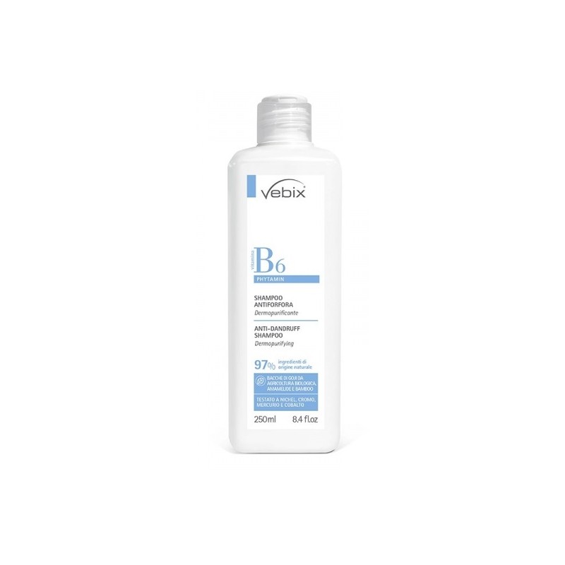 Vebix Phytamin Shampoo Antiforfora Dermopurificante 250ml: elimina la forfora Vebix Phytamin Shampoo Antiforfora Dermopurificante 250ml: elimina la forfora