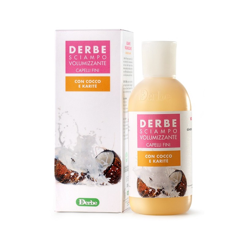 Derbe Capelli Sciampo Volumizzante Cocco per Capelli Fini 200ml Derbe Capelli Sciampo Volumizzante Cocco per Capelli Fini 200ml