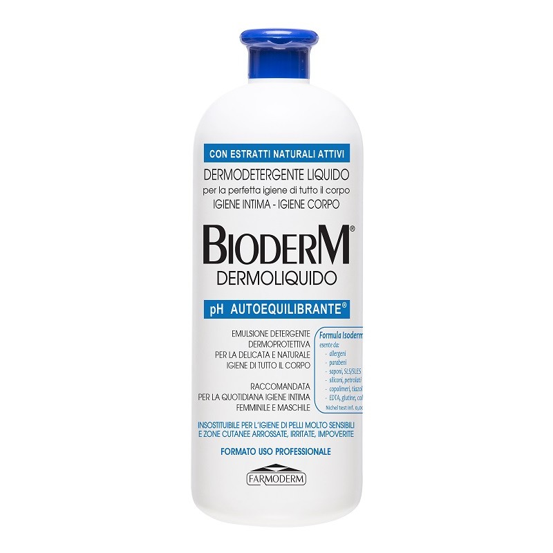 Bioderm Dermoliquido pH Autoequilibrante per Igiene Quotidiana 1000ml Bioderm Dermoliquido pH Autoequilibrante per Igiene Quotidiana 1000ml