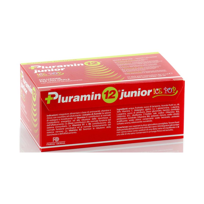 Pluramin12 Junior per Benessere Bambini 14 Stick Pack 12ml Pluramin12 Junior per Benessere Bambini 14 Stick Pack 12ml