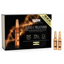 confezione Isdinceutics Flavo C Melatonin per Rigenerazione Notturna 10 Fiale da 93gr confezione Isdinceutics Flavo C Melatonin per Rigenerazione Notturna 10 Fiale da 93gr
