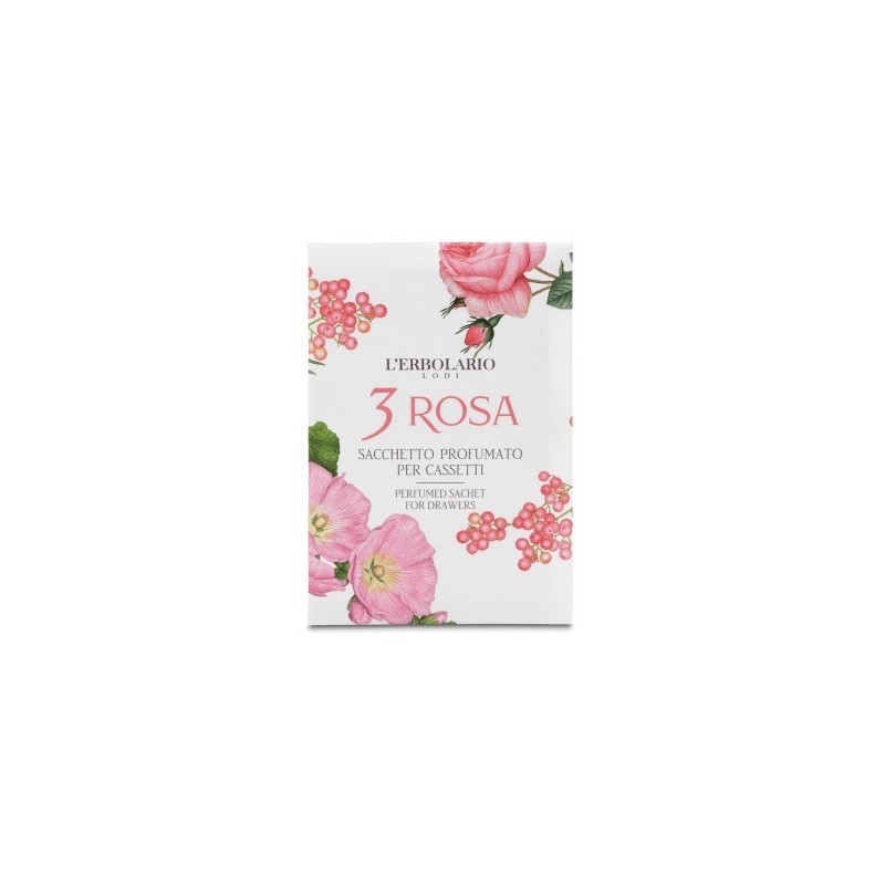 L'Erbolario 3 Rosa Sacchetto Cassetto profumatore naturale per biancheria 1 sacchetto L'Erbolario 3 Rosa Sacchetto Cassetto profumatore naturale per biancheria 1 sacchetto