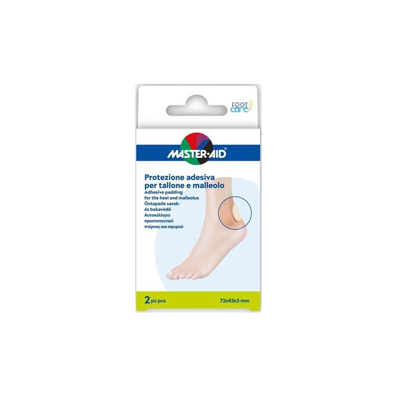 Master-Aid Footcare Protezione Tallone/Malleolo per Attrito 2 Pezzi Master-Aid Footcare Protezione Tallone/Malleolo per Attrito 2 Pezzi