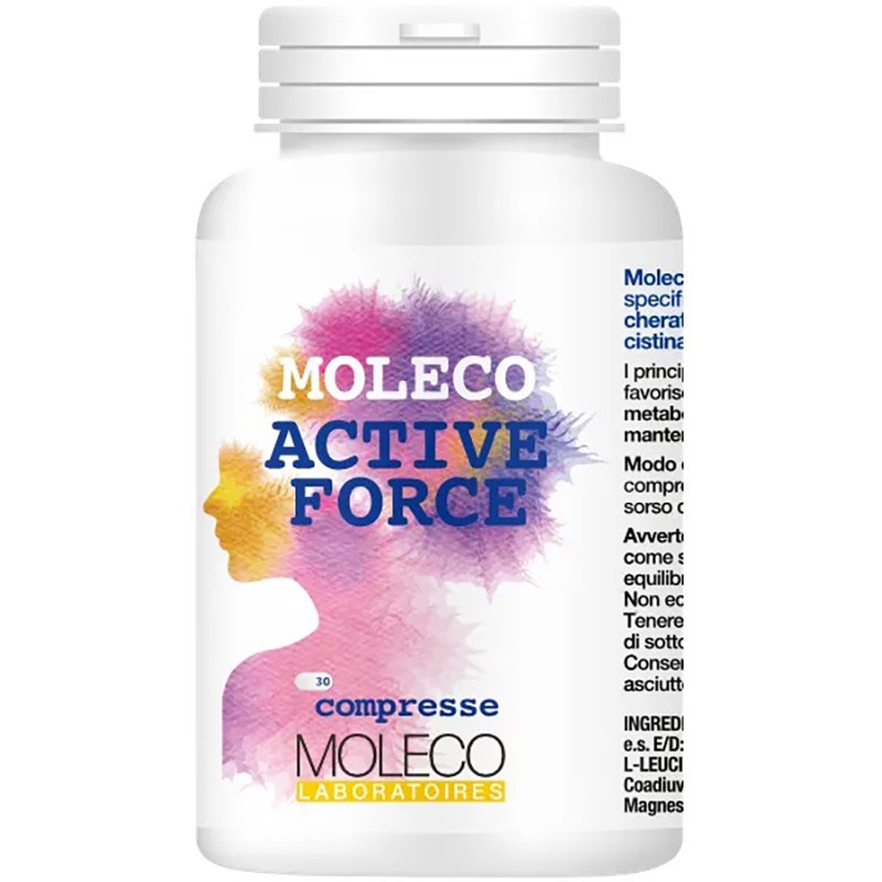 Moleco Active Force per Benessere Unghie e Capelli 30 Compresse Moleco Active Force per Benessere Unghie e Capelli 30 Compresse