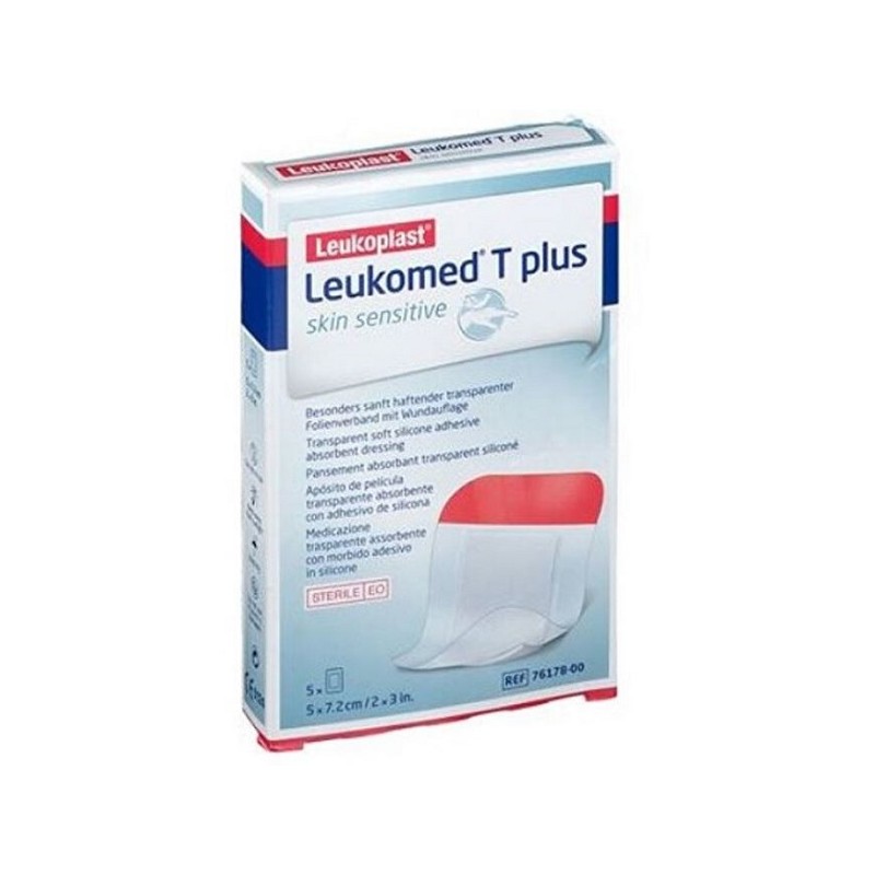 Leukomed T Plus Skin Sensitive per Ferite 5 Pezzi 5x7,2 cm