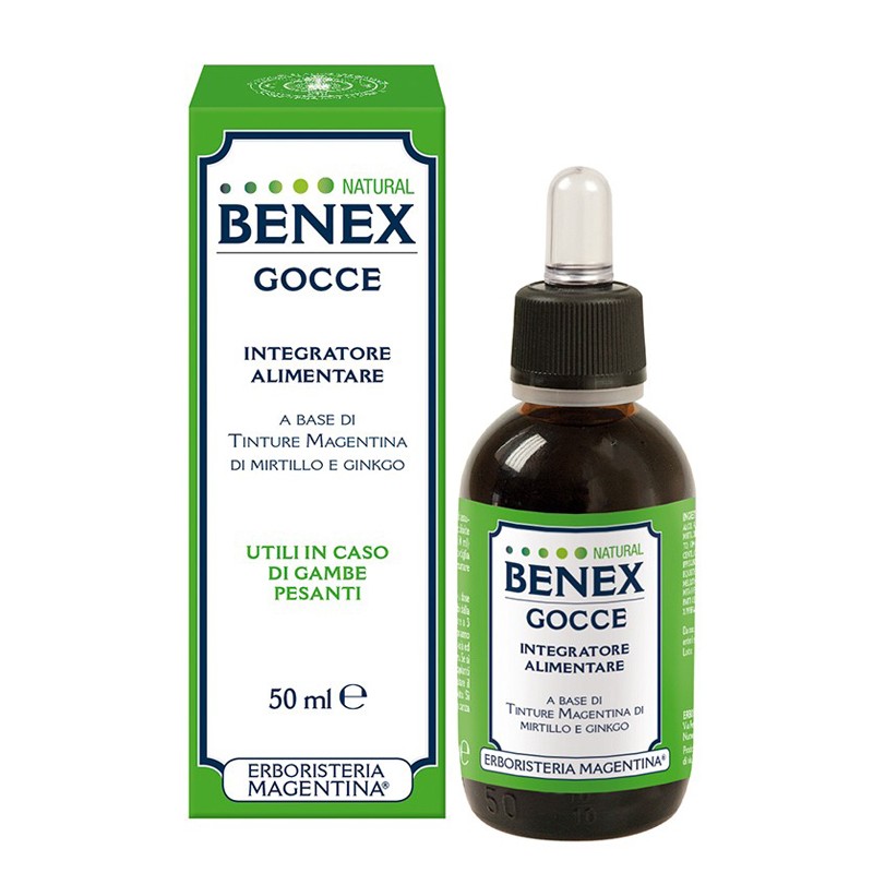 Benex Gocce Natural Integratore Microcircolo e Drenaggio 50ml