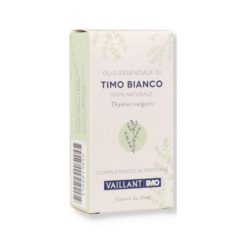 Vaillant Timo Bianco Olio Essenziale per Purificare l'Aria 10ml Vaillant Timo Bianco Olio Essenziale per Purificare l'Aria 10ml