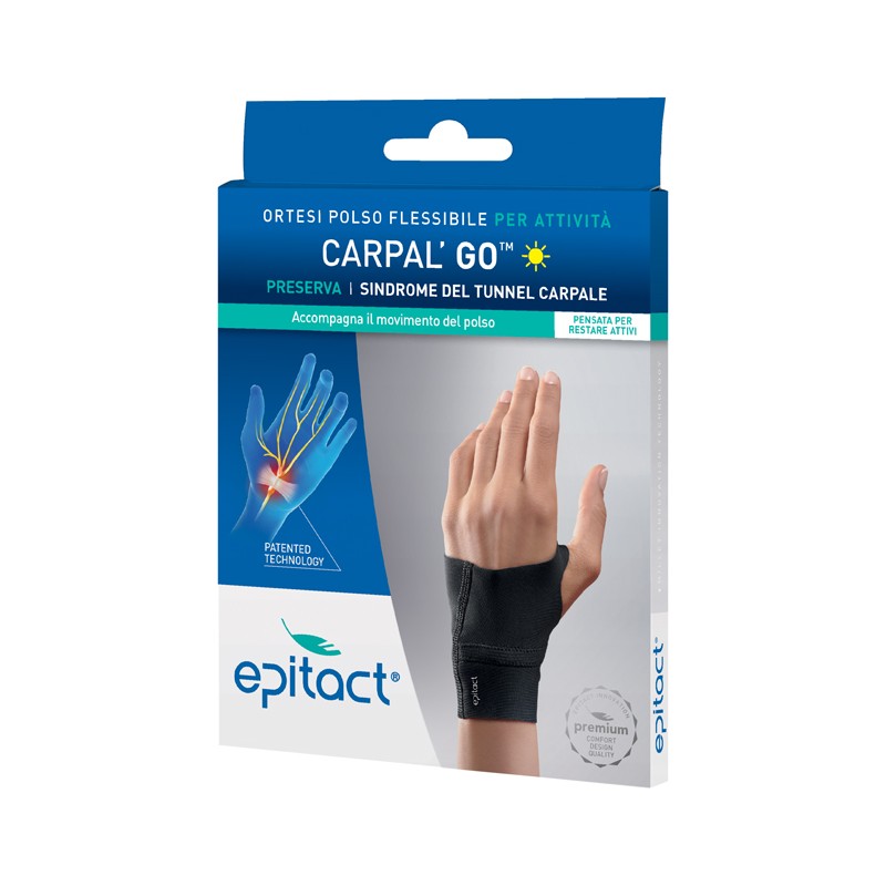 Epitact Carpal'go per Sindrome del Tunnel Carpale Ortesi Sinistra Taglia S Epitact Carpal'go per Sindrome del Tunnel Carpale Ortesi Sinistra Taglia S