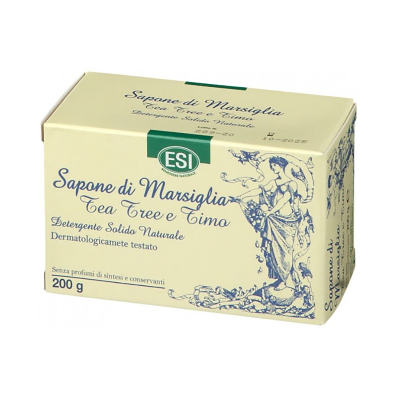 Esi Sapone Di Marsiglia Tea Tree per Pulizia 200 g Esi Sapone Di Marsiglia Tea Tree per Pulizia 200 g