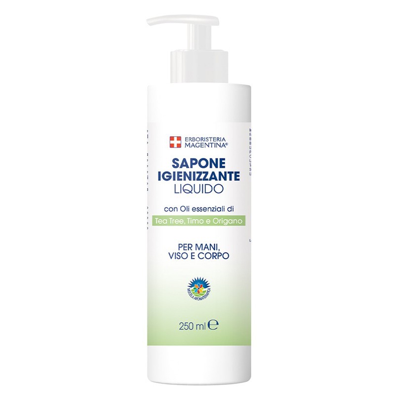 Sapone Igienizzante Liquido per Igiene Mani, Viso e Corpo 250ml Sapone Igienizzante Liquido per Igiene Mani, Viso e Corpo 250ml