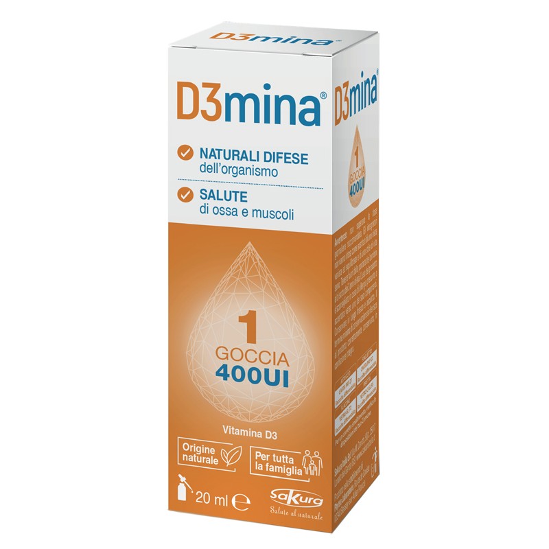 D3mina per Sistema Immunitario e Ossa 20ml