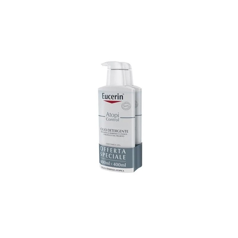 Eucerin Bipacco Atopi Olio Detergente per Pelle Atopica 2x400ml Eucerin Bipacco Atopi Olio Detergente per Pelle Atopica 2x400ml