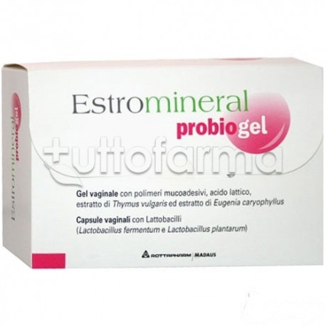 Estromineral Probiogel Gel Vaginale 30 ml e 6 Capsule Vaginali