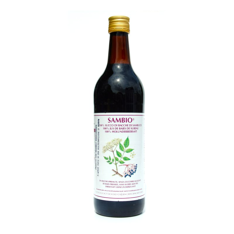 Vegetal Progress Sambio Succo di Sambuco Antiossidante 3 Bottiglie 750 ml + 1 omaggio 3000 ml