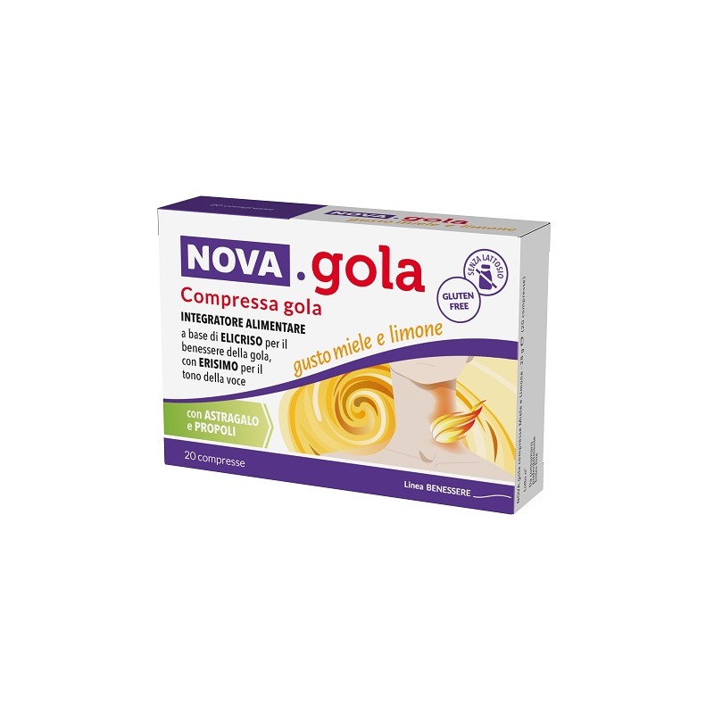 NOVA-gola per Benessere Naso e Gola 20 Compresse NOVA-gola per Benessere Naso e Gola 20 Compresse