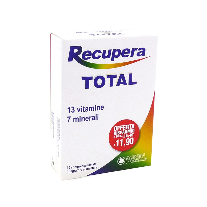 Recupera Total per Metabolismo Energetico 30 Compresse Recupera Total per Metabolismo Energetico 30 Compresse