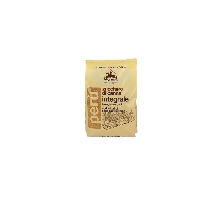 Alce Nero Zucchero di Canna Integrale per Dolcificare 500 g Alce Nero Zucchero di Canna Integrale per Dolcificare 500 g