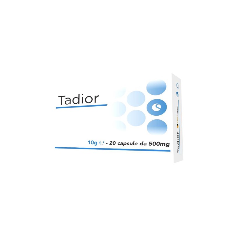 confezione di Sage Pharma Tadior Integratore Alimentare di Glutatione 20 Capsule