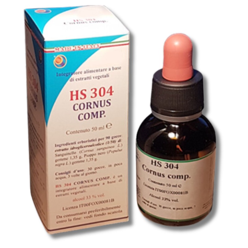 Herboplanet Hs 304 Cornus Compositum Integratore per la Salute Cardiaca 50ml scatola e flacone Herboplanet Hs 304 Cornus Compositum Integratore per la Salute Cardiaca 50ml scatola e flacone