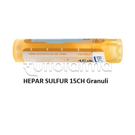 Boiron Hepar Sulfur 15CH Granuli Omeopatici Tubo da 4gr Boiron Hepar Sulfur 15CH Granuli Omeopatici Tubo da 4gr