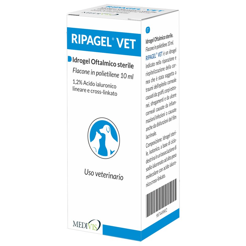 Ripagel Vet Gocce Oculari per Idratazione e Sollievo 10 ml Ripagel Vet Gocce Oculari per Idratazione e Sollievo 10 ml