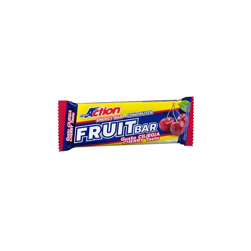 Proaction Fruit Bar Barretta Energetica Alla Ciliegia per Sportivi 40 g Proaction Fruit Bar Barretta Energetica Alla Ciliegia per Sportivi 40 g