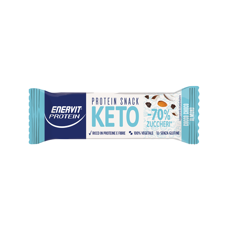 Enervit Protein Keto Snack Barretta Proteica Cocco Choco Almond 35gr Enervit Protein Keto Snack Barretta Proteica Cocco Choco Almond 35gr