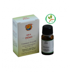 Flacone di Herboplanet QSA Pino Gocce Integratore per Benessere di Naso e Gola 10ml