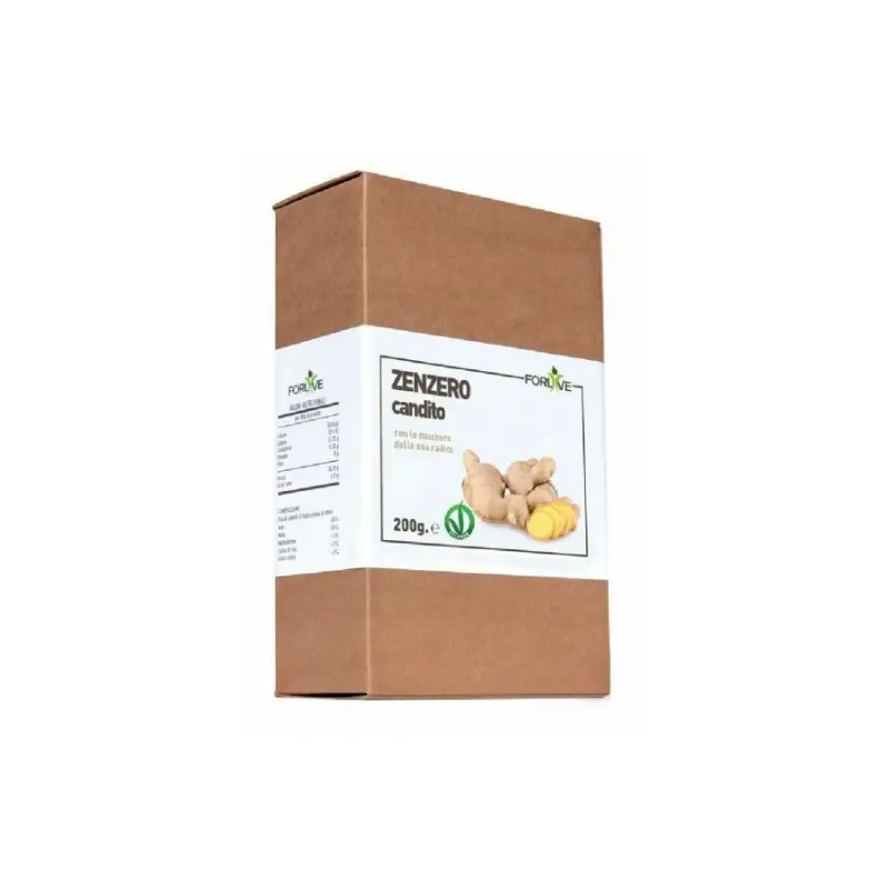 Scatola Forlive Zenzero in Pezzi Candito 200g Scatola Forlive Zenzero in Pezzi Candito 200g