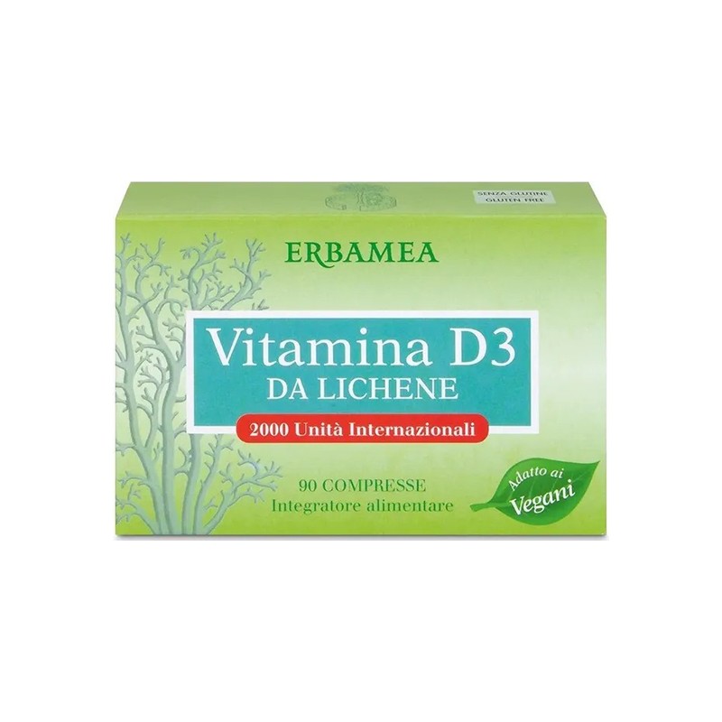 Vitamina D3 da Lichene per Ossa e Sistema Immunitario 90 Compresse Vitamina D3 da Lichene per Ossa e Sistema Immunitario 90 Compresse