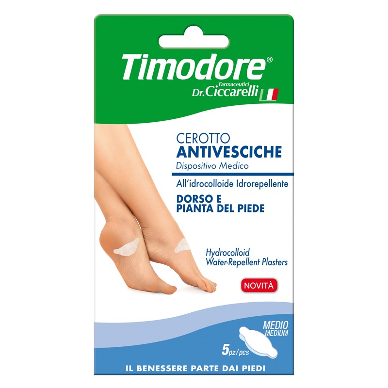 Timodore Cerotto Antivesciche Dorso e Pianta Piede per Sollievo Vesciche 5 Pezzi Timodore Cerotto Antivesciche Dorso e Pianta Piede per Sollievo Vesciche 5 Pezzi