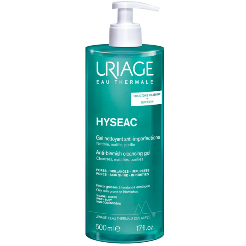 Flacone Uriage Hyseac Gel Detergente 500ml Flacone Uriage Hyseac Gel Detergente 500ml