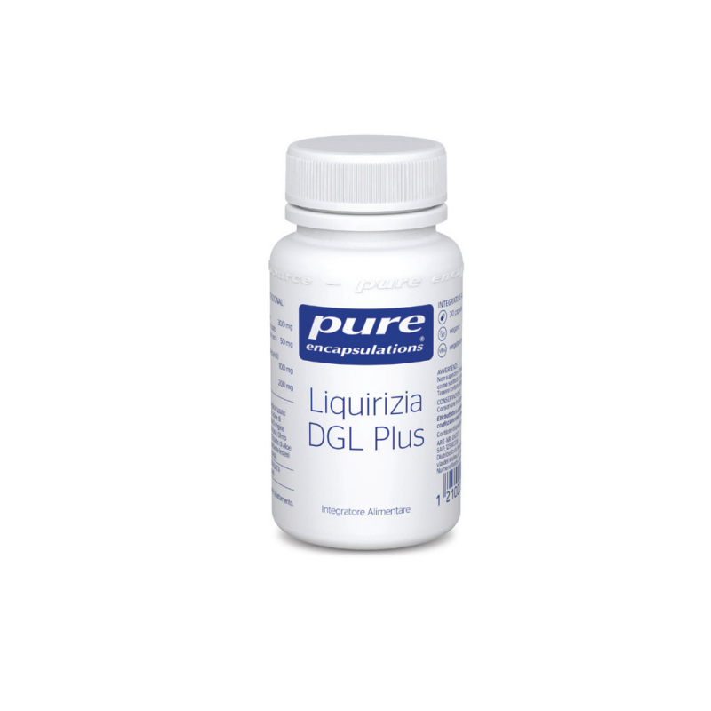 confezione di Pure Encapsulations Liquirizia DGL Plus Integratore per Intestino 30 Capsule confezione di Pure Encapsulations Liquirizia DGL Plus Integratore per Intestino 30 Capsule