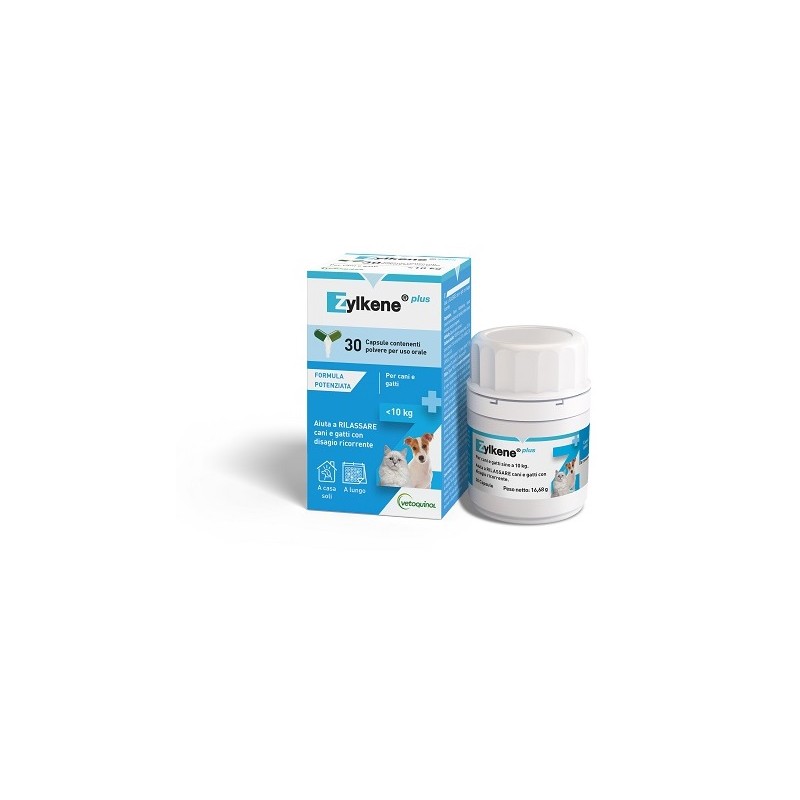 Zylkene Plus per Rilassamento Cani/Gatti 30 Capsule