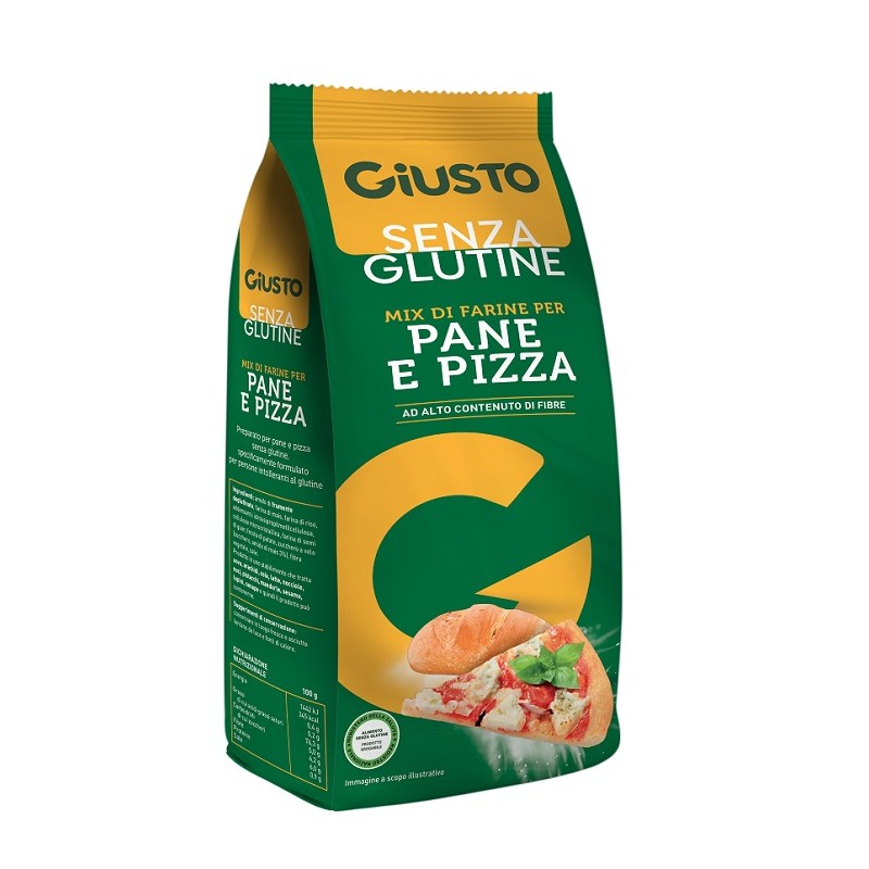Giuliani Giusto Mix Senza Glutine Pane Pizza Preparato Per Pizza 500g Giuliani Giusto Mix Senza Glutine Pane Pizza Preparato Per Pizza 500g