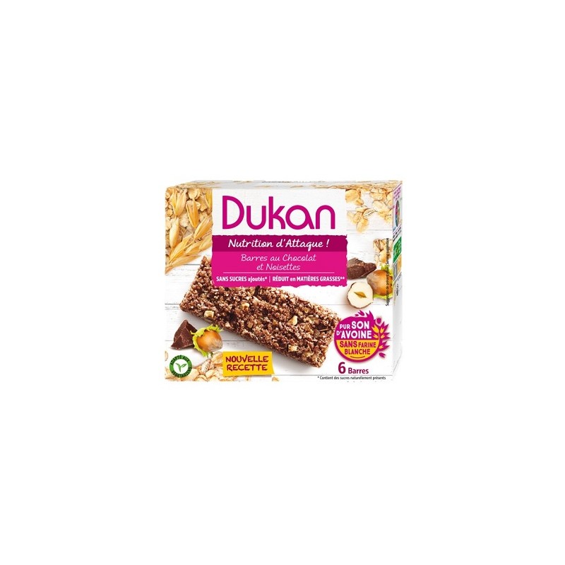 Dukan Barretta Cioccolatoocciola Snack Salutare 6 Barrette da 25g Dukan Barretta Cioccolatoocciola Snack Salutare 6 Barrette da 25g