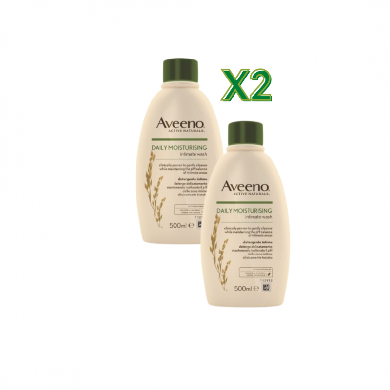 Aveeno Detergente Intimo Lenitivo Idratante 500ml - 2 Confezioni Aveeno Detergente Intimo Lenitivo Idratante 500ml - 2 Confezioni