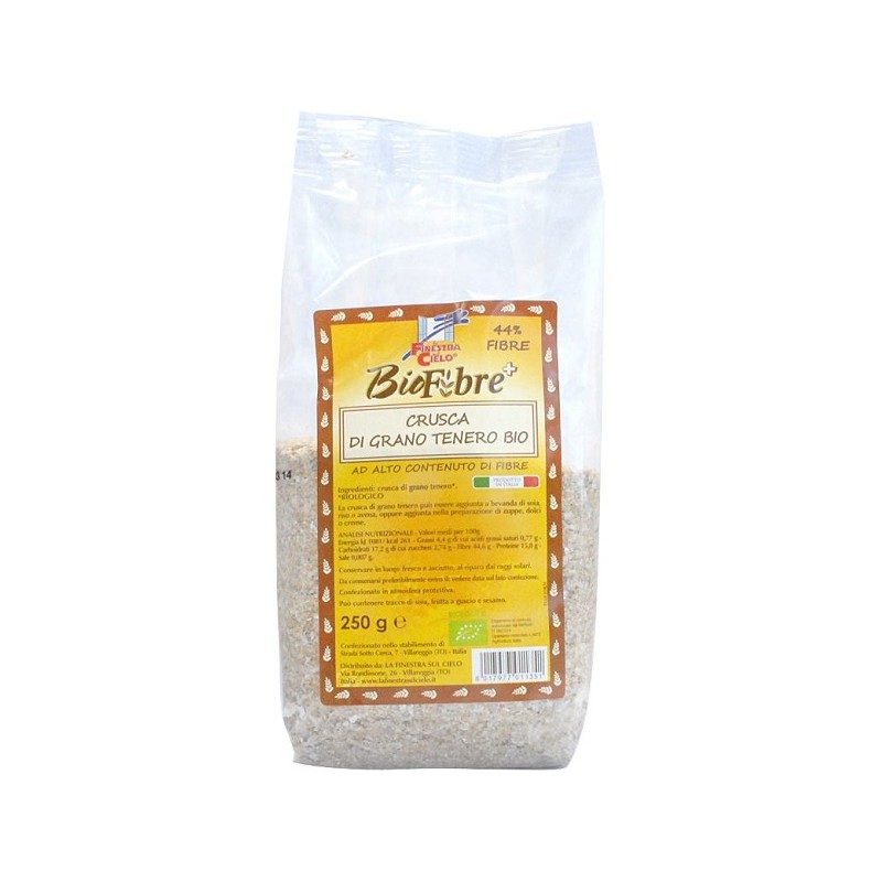 BioFibre+ Crusca di Grano Tenero Bio per Digestione 250 g BioFibre+ Crusca di Grano Tenero Bio per Digestione 250 g