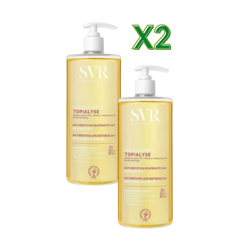 SVR Topialyse Olio Lavante Anti Irritazioni Anti Prurito 1000ml - 2 Confezioni SVR Topialyse Olio Lavante Anti Irritazioni Anti Prurito 1000ml - 2 Confezioni