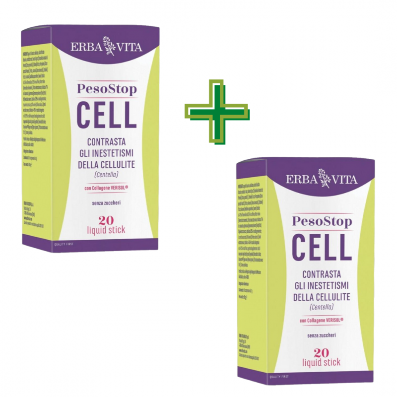Peso Stop Cell contro Cellulite 20 Stick + CONFEZIONE OMAGGIO Peso Stop Cell contro Cellulite 20 Stick + CONFEZIONE OMAGGIO