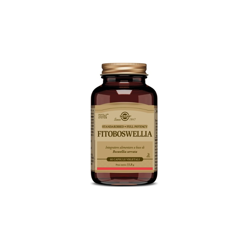 confezione di Solgar Fitoboswellia Integratore per Articolazioni 60 Capsule