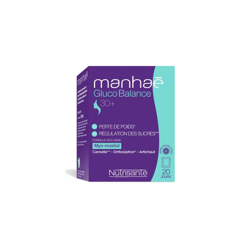 Manhaè Gluco Balance 30+ Integratore per Perdita di Peso 20 Bustine