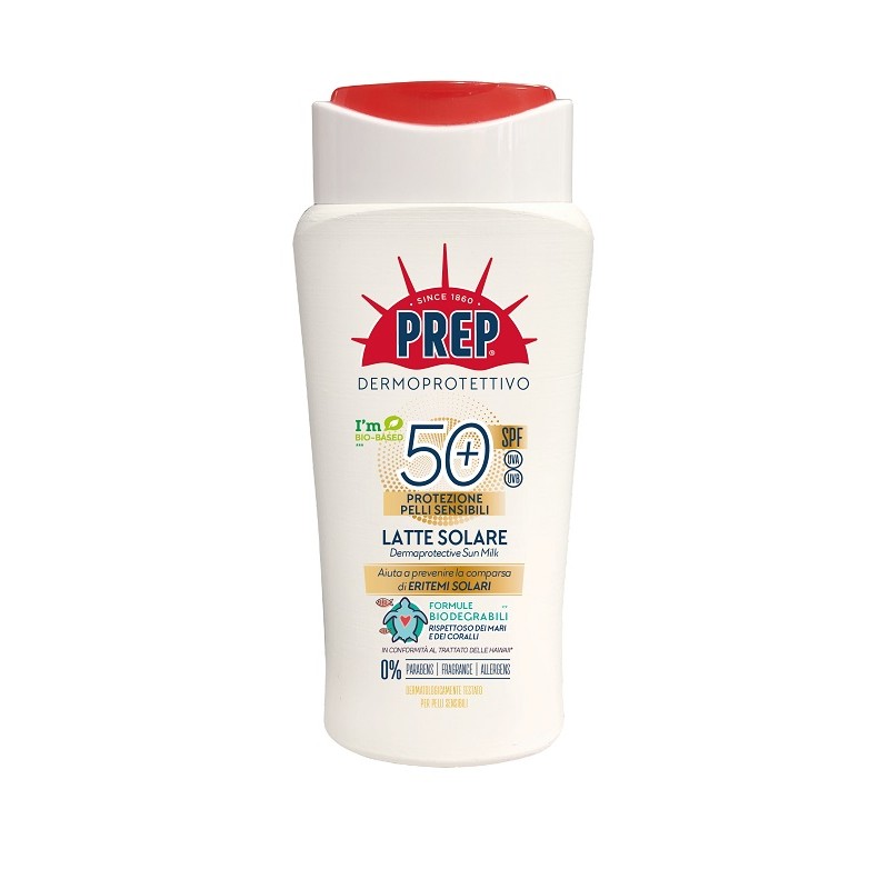 Coswell Prep Latte Solare Pelli Sensibili Spf50+ Protezione Alta per Pelli Sensibili 200ml