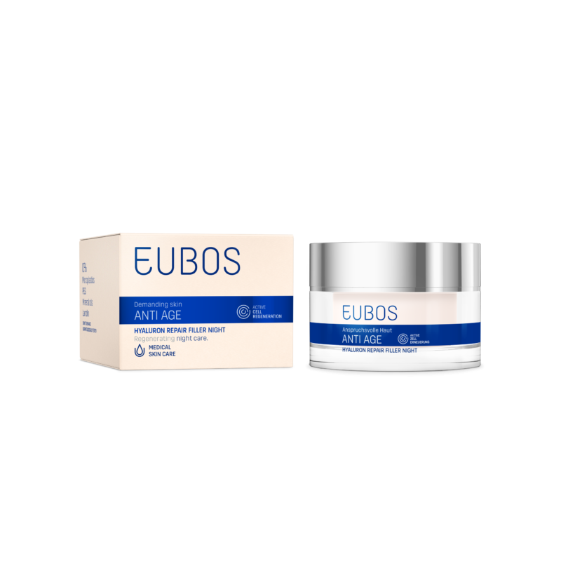Eubos Hyaluron Repair Filler Night per Idratazione e Anti-rughe 50ml