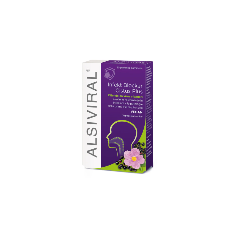 Alsiviral Infekt Blocker Cistus Plus per Vie Respiratorie 30 Caramelle Gommose Alsiviral Infekt Blocker Cistus Plus per Vie Respiratorie 30 Caramelle Gommose