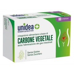 Unidea Carbone Vegetale Integratore per Gas Intestinali 80 Compresse Unidea Carbone Vegetale Integratore per Gas Intestinali 80 Compresse