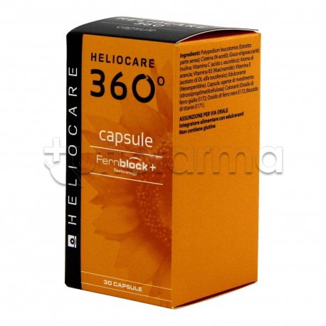 confezione Heliocare 360 Oral Integratore per Abbronzatura 30 Capsule